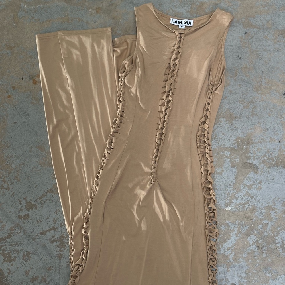 I.AM.GIA Tan Maxi Dress - Chima